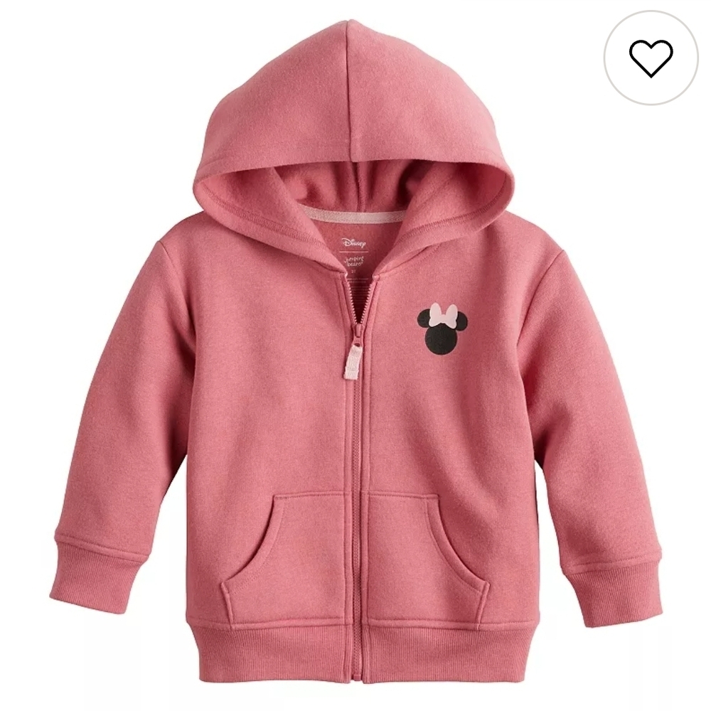 Disney Pink Minnie Mouse Kids Hoodie